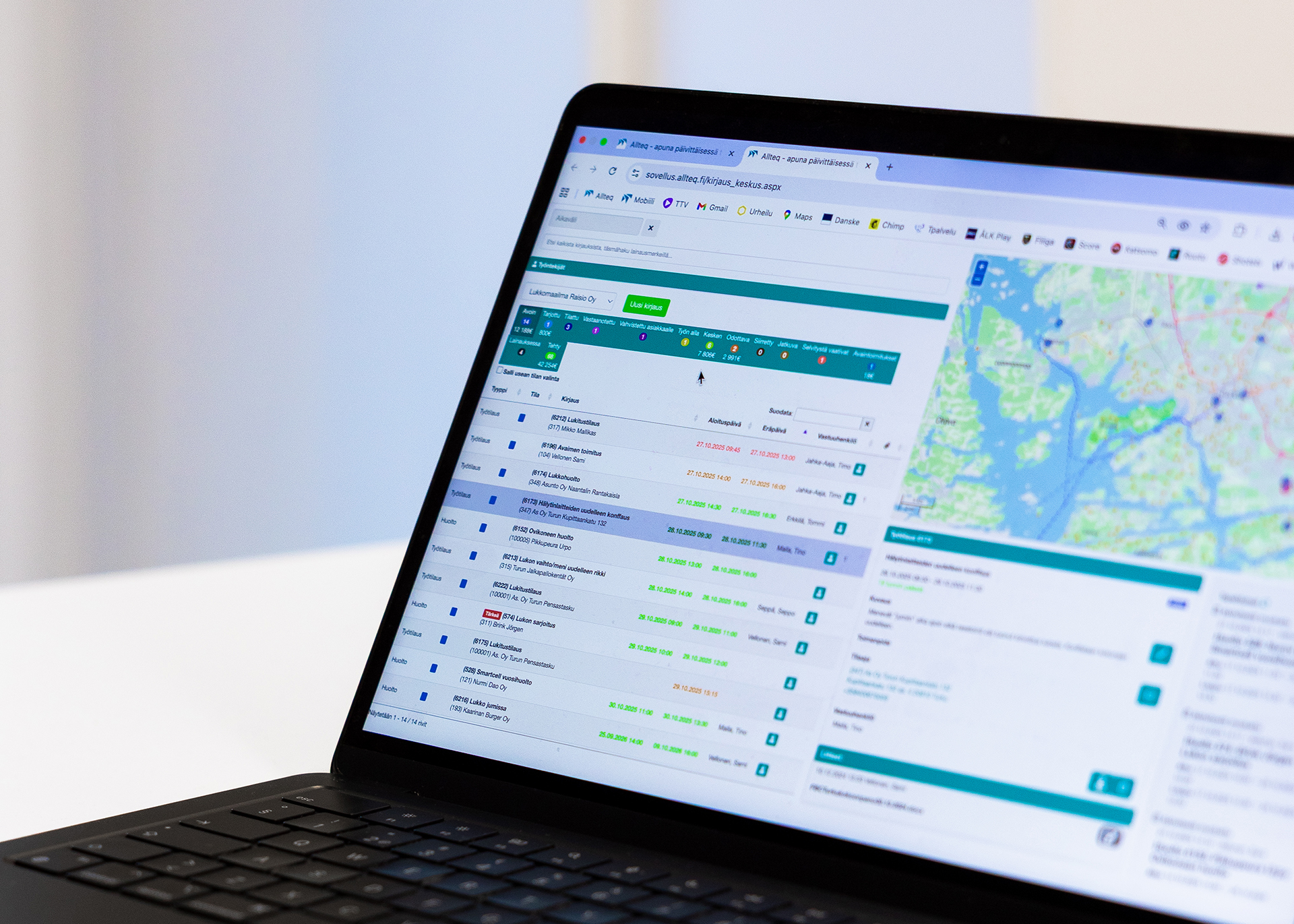 Allteq-toiminnanhojausjärjestelmä